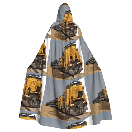 YBAOFU Halloween Zauberer Hexe Kapuzenmantel Umhang Weihnachten Hoodies Umhang Cosplay für Erwachsene Männer Frauen Urlaub Gastgeschenke Partyzubehör Kleider Kleidung Kostüm – Güterzug von YBAOFU
