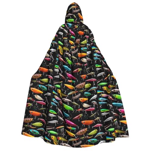YBAOFU Halloween Zauberer Hexe Kapuzenmantel Umhang Weihnachten Hoodies Umhang Cosplay für Mode Männer Frauen Urlaub Gastgeschenke Partyzubehör Kleider Kleidung Kostüm – Angelköder von YBAOFU