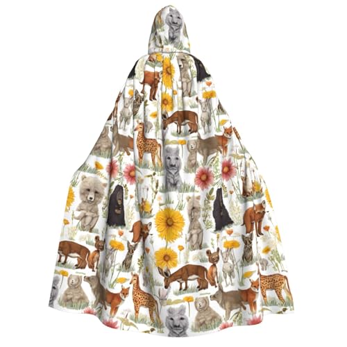 YBAOFU Halloween Zauberer Hexe Kapuzenmantel Umhang Weihnachten Hoodies Umhang Cosplay für Mode Männer Frauen Urlaub Gastgeschenke Partyzubehör Kleider Kleidung Kostüm – Bauernhoftier von YBAOFU