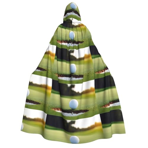 YBAOFU Halloween Zauberer Hexe Kapuzenmantel Umhang Weihnachten Hoodies Umhang Cosplay für Mode Männer Frauen Urlaub Gastgeschenke Partyzubehör Kleider Kleidung Kostüm – Golf von YBAOFU