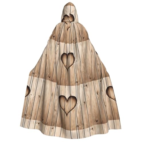 YBAOFU Halloween Zauberer Hexe Kapuzenmantel Umhang Weihnachten Hoodies Umhang Cosplay für Mode Männer Frauen Urlaub Gastgeschenke Partyzubehör Kleider Kleidung Kostüm – Holzherz von YBAOFU