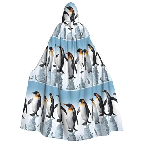 YBAOFU Halloween Zauberer Hexe Kapuzenmantel Umhang Weihnachten Hoodies Umhang Cosplay für Mode Männer Frauen Urlaub Gastgeschenke Partyzubehör Kleider Kleidung Kostüm – Pinguin von YBAOFU