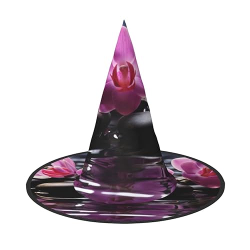 YBAOFU Hexenhut für Damen, spitz, faltbar, für Halloween-Party-Dekoration, 1 Stück, Blumen im Spa YBAOFU Hexenhut für Damen, spitz, faltbar, für Halloween-Party-Dekoration, 1 Stück, Blumen im Spa von YBAOFU