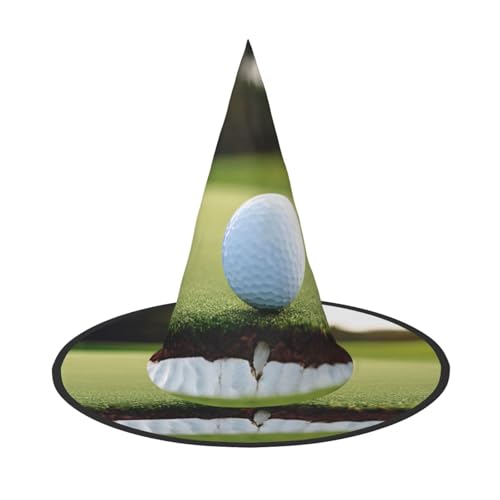 YBAOFU Hexenhut für Damen, spitz, faltbar, für Halloween-Party-Dekoration, 1 Stück, Golf YBAOFU Hexenhut für Damen, spitz, faltbar, für Halloween-Party-Dekoration, 1 Stück, Golf von YBAOFU