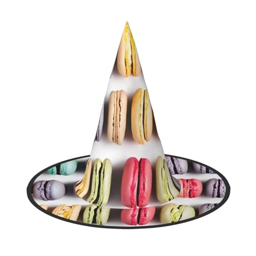 YBAOFU Hexenhut für Damen, spitz, faltbar, für Halloween-Party-Dekoration, 1 Stück – Gebäck mit Macaron-Keksgeschmack YBAOFU Hexenhut für Damen, spitz, faltbar, für Halloween-Party-Dekoration, 1 Stück – Gebäck mit Macaron-Keksgeschmack von YBAOFU