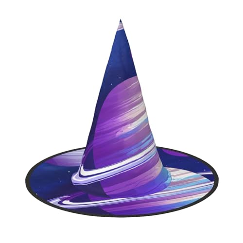 YBAOFU Hexenhut für Damen, spitz, faltbar, für Halloween-Party-Dekoration, 1 Stück – Planet YBAOFU Hexenhut für Damen, spitz, faltbar, für Halloween-Party-Dekoration, 1 Stück – Planet von YBAOFU
