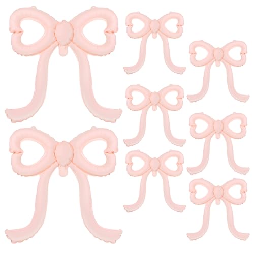 YBEATY 8 Stück rosa Schleifen-Luftballons mit Schleife, Motto-Party-Dekorationen, gedeckte Baby-Luftballons für Bogen oder Girlande, Babyparty, Brautschmuck, Verlobung, Hochzeit, Dekoration YBEATY 8 Stück rosa Schleifen-Luftballons mit Schleife, Motto-Party-Dekorationen, gedeckte Baby-Luftballons für Bogen oder Girlande, Babyparty, Brautschmuck, Verlobung, Hochzeit, Dekoration von YBEATY