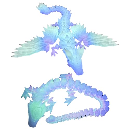 3D Gedrucktes Kristall Drachen 2 Stück Bunt Kristall Drachen Spielzeug Ostern Überraschungsdrachen Bewegliche Gelenke 3d Druck Drache Mit Flügeln Osterei, bewegliches Drachenspielzeug für Geburtstag 3D Gedrucktes Kristall Drachen 2 Stück Bunt Kristall Drachen Spielzeug Ostern Überraschungsdrachen Bewegliche Gelenke 3d Druck Drache Mit Flügeln Osterei, bewegliches Drachenspielzeug für Geburtstag von YBFBSJK