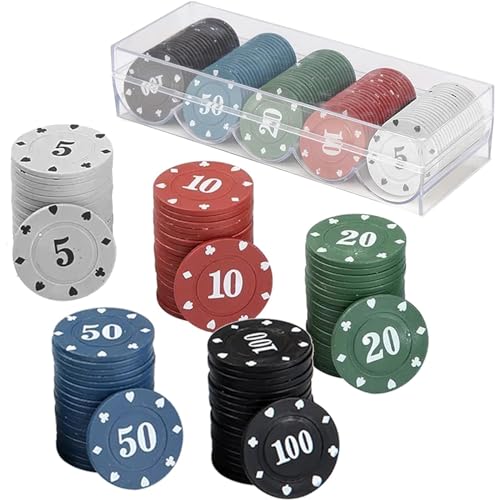 Chips Kartendecks 100 Stücke Casino Chips Poker Deluxe Poker Chips Blackjack Poker Chip Laser Pokerchips Poker Chips Plastic Casino Spiel Chips Game Chips mit Box für Party Home Casino Brettspiele Chips Kartendecks 100 Stücke Casino Chips Poker Deluxe Poker Chips Blackjack Poker Chip Laser Pokerchips Poker Chips Plastic Casino Spiel Chips Game Chips mit Box für Party Home Casino Brettspiele von YBFBSJK