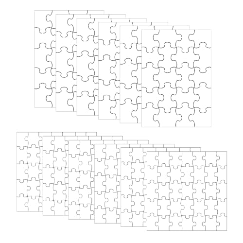 Komplett Weißes Puzzle 12 Stück Personalisiert DIY Puzzles Blanko Puzzle Zum Bemalen Puzzle Leere Puzzles Für Kinder Mini Puzzle Kinder Für Geburtstag Aktivität Party Geschenke (20, 35 Teile) von YBFBSJK