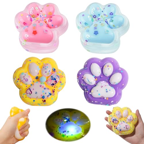 Katzenpfoten Squishy 4 PCS Katzen Pfoten Squishy Cat Paw Squeeze Toy Katzenpfoten Design für Kinder und Erwachsene,Squishy Cat Paw für Stressabbau Katzenpfoten Squishy 4 PCS Katzen Pfoten Squishy Cat Paw Squeeze Toy Katzenpfoten Design für Kinder und Erwachsene,Squishy Cat Paw für Stressabbau von YBFBSJK