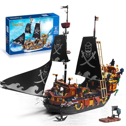 YBLOCK Mini-Piraten-Bausatz – nicht kompatibel mit Lego Set für Kinder von 8 bis 14, Geschenk für Sammler von Kindern und Erwachsenen (1328 Teile) von YBLOCK