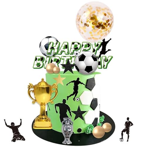 30 Stück Fussball Tortendeko,Fussball Tortenaufleger Deko Set,Alloy Trophäen,Fußball Happy Birthday Cupcake Topper,für Jungen Fußball Thema Geburtstag Kuchen Sport Thema Party Dekorationen 30 Stück Fussball Tortendeko,Fussball Tortenaufleger Deko Set,Alloy Trophäen,Fußball Happy Birthday Cupcake Topper,für Jungen Fußball Thema Geburtstag Kuchen Sport Thema Party Dekorationen von YCFAIIKG