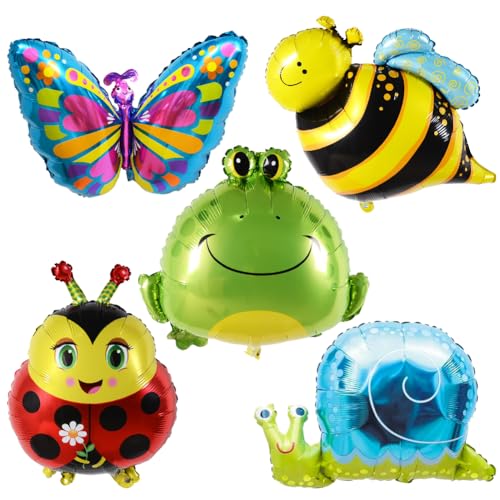5pcs Animal Balloons, Schmetterling Luftballon, Foil Helium Balloons, Decoration for Birthday & Party, Many Colourful Animals, Tiere Luftballons Set für Kinder Geburtstag Party Dekoration Geschenk 5pcs Animal Balloons, Schmetterling Luftballon, Foil Helium Balloons, Decoration for Birthday & Party, Many Colourful Animals, Tiere Luftballons Set für Kinder Geburtstag Party Dekoration Geschenk von YCFAIIKG