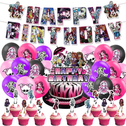 YCFAIIKG 34pcs Monster Party Supplies, Monsters Birthday Party Decorations, Party Dekoration Balloons Cupcake Toppers Happy Birthday Banner Luftballons für Kinder YCFAIIKG 34pcs Monster Party Supplies, Monsters Birthday Party Decorations, Party Dekoration Balloons Cupcake Toppers Happy Birthday Banner Luftballons für Kinder von YCFAIIKG