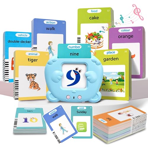 YCFUN Sprechende Lernkarten - Hörbares Lernspielzeug für 1-6 Jahre, Standard Deutsch 112 Blätter 224 Wörter Flash Karten, Vorschule Lernmaschine, Spielzeug Geschenk Kinder YCFUN Sprechende Lernkarten - Hörbares Lernspielzeug für 1-6 Jahre, Standard Deutsch 112 Blätter 224 Wörter Flash Karten, Vorschule Lernmaschine, Spielzeug Geschenk Kinder von YCFUN