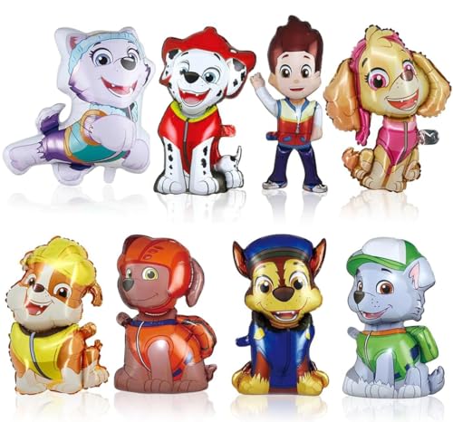 YCGDPH 8 Stück Mehrfarbige Aluminium Dog Luftballons Geburtstag Deko Cartoon Hund Figuren Ballon-Set für Kinder YCGDPH 8 Stück Mehrfarbige Aluminium Dog Luftballons Geburtstag Deko Cartoon Hund Figuren Ballon-Set für Kinder von YCGDPH