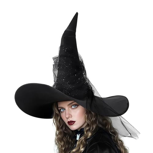 YCHUCH Crinkled Witch Caps Dark Series Wizard Für Alle Alters Halloween Requisiten Rollenspiel Hexenhut Cosplay Kostümzubehör YCHUCH Crinkled Witch Caps Dark Series Wizard Für Alle Alters Halloween Requisiten Rollenspiel Hexenhut Cosplay Kostümzubehör von YCHUCH