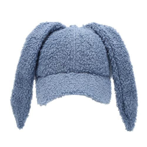 YCHUCH Dicker Baseballhut für Halloween, Cosplay, Sport, Hut mit Ohren, 2000er Jahre, Cosplay-Hut, Kaninchen, Baseballmützen, 2000er Jahre von YCHUCH