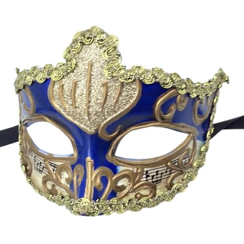 YCHUCH Handbemalte Maskerade halbes Gesicht Halloween Party Auge für Erwachsene Männer Frauen Maskerade Kostüm Zubehör YCHUCH Handbemalte Maskerade halbes Gesicht Halloween Party Auge für Erwachsene Männer Frauen Maskerade Kostüm Zubehör von YCHUCH