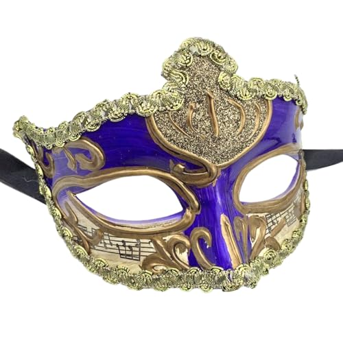 YCHUCH Handbemalte Maskerade halbes Gesicht Halloween Party Auge für Erwachsene Männer Frauen Maskerade Kostüm Zubehör YCHUCH Handbemalte Maskerade halbes Gesicht Halloween Party Auge für Erwachsene Männer Frauen Maskerade Kostüm Zubehör von YCHUCH