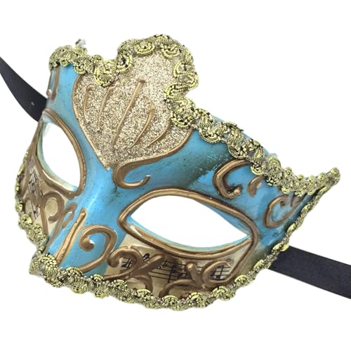YCHUCH Handbemalte Maskerade halbes Gesicht Halloween Party Auge für Erwachsene Männer Frauen Maskerade Kostüm Zubehör YCHUCH Handbemalte Maskerade halbes Gesicht Halloween Party Auge für Erwachsene Männer Frauen Maskerade Kostüm Zubehör von YCHUCH