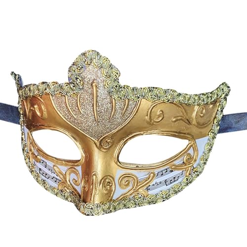 YCHUCH Handbemalte Maskerade halbes Gesicht Halloween Party Auge für Erwachsene Männer Frauen Maskerade Kostüm Zubehör YCHUCH Handbemalte Maskerade halbes Gesicht Halloween Party Auge für Erwachsene Männer Frauen Maskerade Kostüm Zubehör von YCHUCH