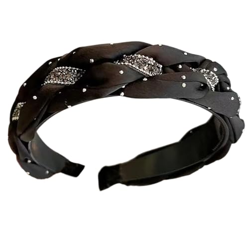 YCHUCH Juwelegedonte Stirnband Dunkle Kopfbedeckung Weihnachtsfeier Foto Requisiten Frauen Kopfwege Cosplay Accessoires von YCHUCH