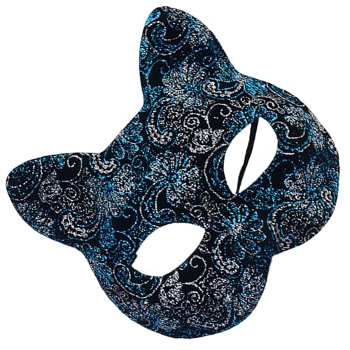 YCHUCH Katzengesichtsmaskerade, halbes Gesicht, Halloween-Tierkostüm für Damen und Herren, Halloween-Maskerade YCHUCH Katzengesichtsmaskerade, halbes Gesicht, Halloween-Tierkostüm für Damen und Herren, Halloween-Maskerade von YCHUCH