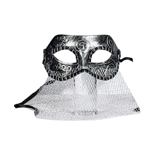 YCHUCH Lace Net Masquerade Maske Halbgesichtsmaske Maskerade Dekorationsmaske Für Männer Halloween Cosplay Enthusiasten YCHUCH Lace Net Masquerade Maske Halbgesichtsmaske Maskerade Dekorationsmaske Für Männer Halloween Cosplay Enthusiasten von YCHUCH