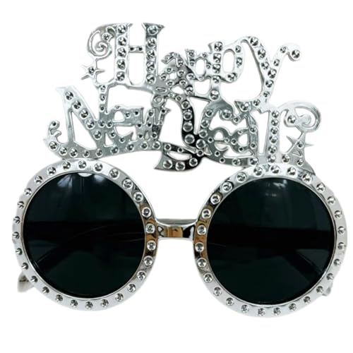 YCHUCH Partybrille mit Aufschrift "Happy New Year", 2025, für Erwachsene, Kinder, Neujahrspartys, Fotografie YCHUCH Partybrille mit Aufschrift "Happy New Year", 2025, für Erwachsene, Kinder, Neujahrspartys, Fotografie von YCHUCH