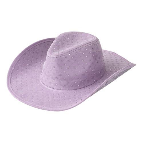 YCHUCH Partyhut mit Schmucksteinen, Brauthut, Cowgirl-Hut für Junggesellinnenabschied, Cowgirl-Hut, vielseitig für Club-Bühnenshows YCHUCH Partyhut mit Schmucksteinen, Brauthut, Cowgirl-Hut für Junggesellinnenabschied, Cowgirl-Hut, vielseitig für Club-Bühnenshows von YCHUCH