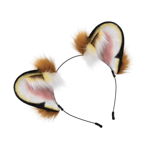 YCHUCH Pelzige Anime Ohr Cosplay Hairhoop Anime Charakter Kostüm Requisiten Halloween Kopfbedeckung Rollenspiele Game Hairhoop Foto Accessoire von YCHUCH