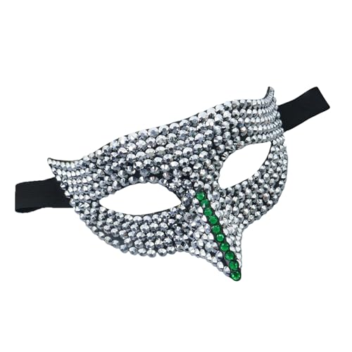 YCHUCH Strasssteine Maskerade Augenmaske Halbe Gesichtsmaske Maskerade Kostümzubehör Für Männer Frauen Maskerade Halloween Cosplay YCHUCH Strasssteine Maskerade Augenmaske Halbe Gesichtsmaske Maskerade Kostümzubehör Für Männer Frauen Maskerade Halloween Cosplay von YCHUCH
