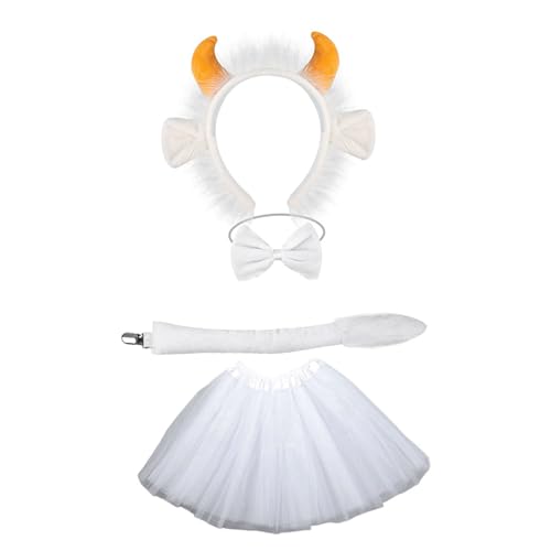 YCHUCH Tier-Kostüm-Set, Rinder, Cosplay, Requisiten, Stirnband, Kostümzubehör, Party-Kostüm, Zubehör für Festival, Cosplay YCHUCH Tier-Kostüm-Set, Rinder, Cosplay, Requisiten, Stirnband, Kostümzubehör, Party-Kostüm, Zubehör für Festival, Cosplay von YCHUCH
