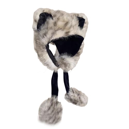 YCHUCH Übergroßer Leopardenhut Mit Ohr Und Pompoms Skihut Pelzige Cartoon Foto Requisiten Freien Head Wrap Für Halloween YCHUCH Übergroßer Leopardenhut Mit Ohr Und Pompoms Skihut Pelzige Cartoon Foto Requisiten Freien Head Wrap Für Halloween von YCHUCH
