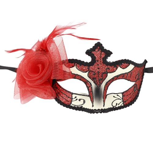 YCHUCH Venezianer Maske Halbe Gesichtsmaske Halloween Maske Masquerade Maske Party Maske Mardi Gras Maske Federmaske Für Karnevale YCHUCH Venezianer Maske Halbe Gesichtsmaske Halloween Maske Masquerade Maske Party Maske Mardi Gras Maske Federmaske Für Karnevale von YCHUCH