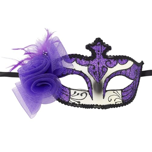 YCHUCH Venezianer Maske Halbe Gesichtsmaske Halloween Maske Masquerade Maske Party Maske Mardi Gras Maske Federmaske Für Karnevale YCHUCH Venezianer Maske Halbe Gesichtsmaske Halloween Maske Masquerade Maske Party Maske Mardi Gras Maske Federmaske Für Karnevale von YCHUCH