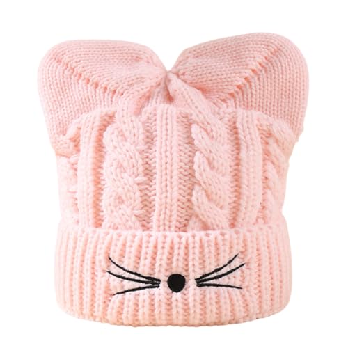 YCHUCH Winterkappen Kätzchen Ohren Gestrickt Für Halloween Cosplay Foto Requisiten Strickhut Für Jungen Und Mädchen Cartoon Ohr von YCHUCH