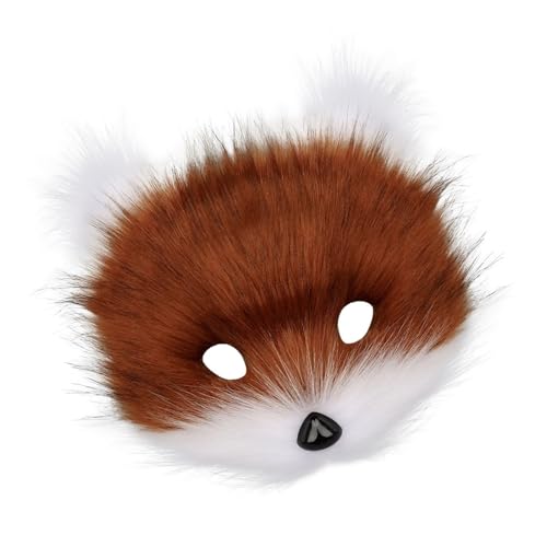 YCHUCH Wolf-Füchs-Kostüm, Plüsch, Tiergesicht, Maskerade, Gesicht für Frauen und Mädchen, Halloween, Maskerade, Cosplay YCHUCH Wolf-Füchs-Kostüm, Plüsch, Tiergesicht, Maskerade, Gesicht für Frauen und Mädchen, Halloween, Maskerade, Cosplay von YCHUCH