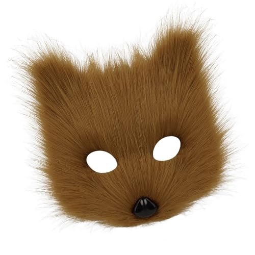YCHUCH Wolf-Füchs-Kostüm, Plüsch, Tiergesicht, Maskerade, Gesicht für Frauen und Mädchen, Halloween, Maskerade, Cosplay YCHUCH Wolf-Füchs-Kostüm, Plüsch, Tiergesicht, Maskerade, Gesicht für Frauen und Mädchen, Halloween, Maskerade, Cosplay von YCHUCH