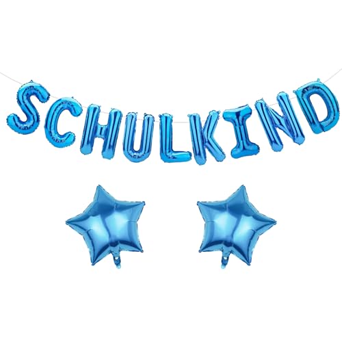 Einschulung Deko Folien Ballons, Deko Schulanfang Mädchen Junge SCHULKIND Ballons, Schulanfang Luftballon Girlande Banner, Kinder Schulstart Schuleinführung für Einschulung Party Dekoration Einschulung Deko Folien Ballons, Deko Schulanfang Mädchen Junge SCHULKIND Ballons, Schulanfang Luftballon Girlande Banner, Kinder Schulstart Schuleinführung für Einschulung Party Dekoration von YCICHE