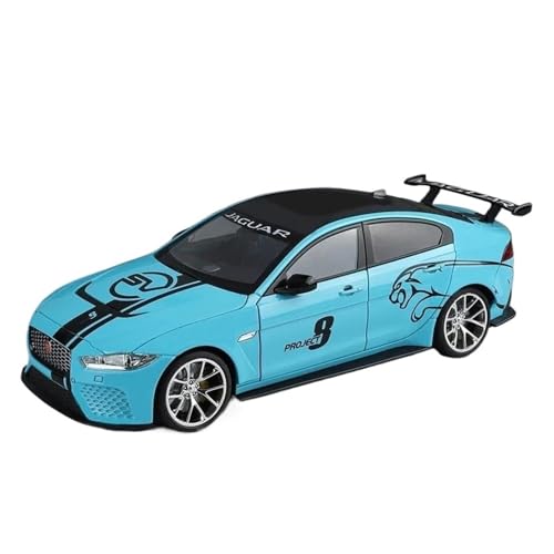Miniatur Modelle 1 18 Für Jaguar XE SV Projekt 8 Legierung Fahrzeuge Modell Diecast Metall Sound Licht Sammeln Spielzeug Geschenke Originalgetreue Nachbildung(Blau) von YCNXEB