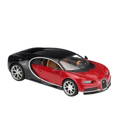 Miniatur Modelle 1 24 Für Bugatti Chiron Alloy Sports Car Diecast Metal Toy Vehicles Car Model Simulation Collection Originalgetreue Nachbildung(Rot) von YCNXEB
