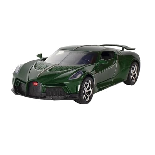 Miniatur Modelle 1 24 Für Bugatti Voice of The Night Automodell Diecasts Fahrzeuge Metall Sound Und Licht Dekoration Sammlerstücke Originalgetreue Nachbildung(Grün) von YCNXEB