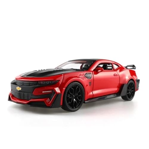 Miniatur Modelle 1 24 Für Chevrolet Camaro Legierung Sportwagen Modell Diecast Metall Fahrzeuge Modell Sound Licht Sammlungen Originalgetreue Nachbildung(Rot) von YCNXEB