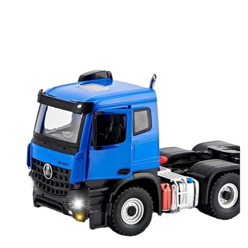 Miniatur Modelle 1 24 Für Mercedes Benz Actros Traktor Engineering Sattelzugmaschine Metalllegierung Druckgussmodell LKW Sound Light Collectibles Originalgetreue Nachbildung(Blau) von YCNXEB
