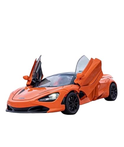 Miniatur Modelle 1 24 für Mclaren 720s Super Sportcar Zinklegierung Kinderspielzeugauto Rückziehfahrzeug Spielzeugauto Originalgetreue Nachbildung(Orange) von YCNXEB