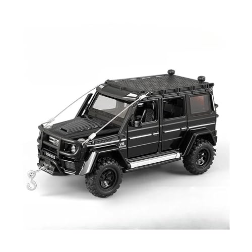 Miniatur Modelle 1 32 Für Benz Brabus G550 Geländewagenmodell Mit Ton Und Licht, Sammeldruckguss-Spielzeugautosammlung Originalgetreue Nachbildung(Schwarz) von YCNXEB