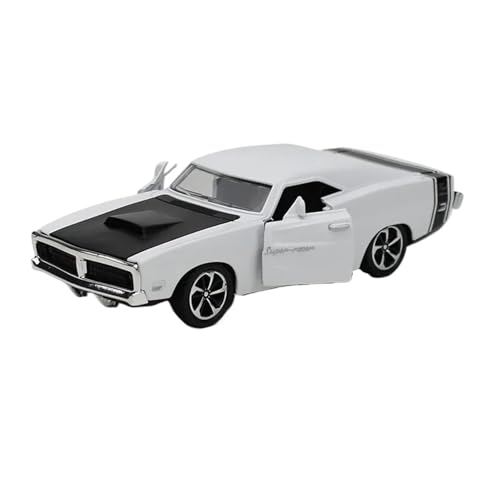 Miniatur Modelle 1 32 Für Challenger Vintage Classic Legierung Auto Modell Zurückziehen Druckguss Spielzeug Fahrzeuge Dekoration Spielzeug Originalgetreue Nachbildung(White) von YCNXEB